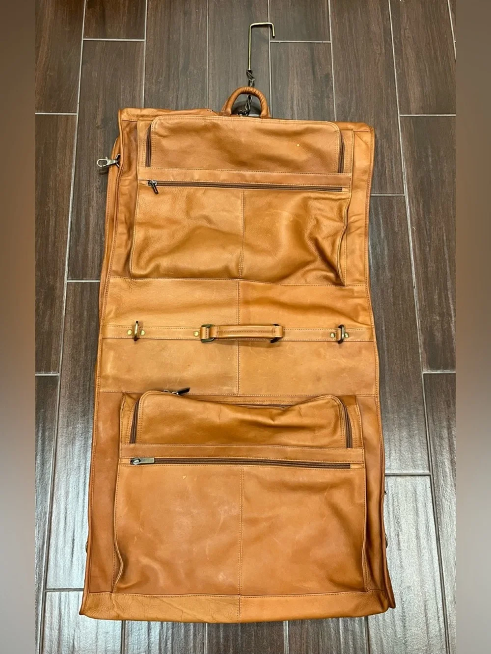Links Kings Leather Garment Bag